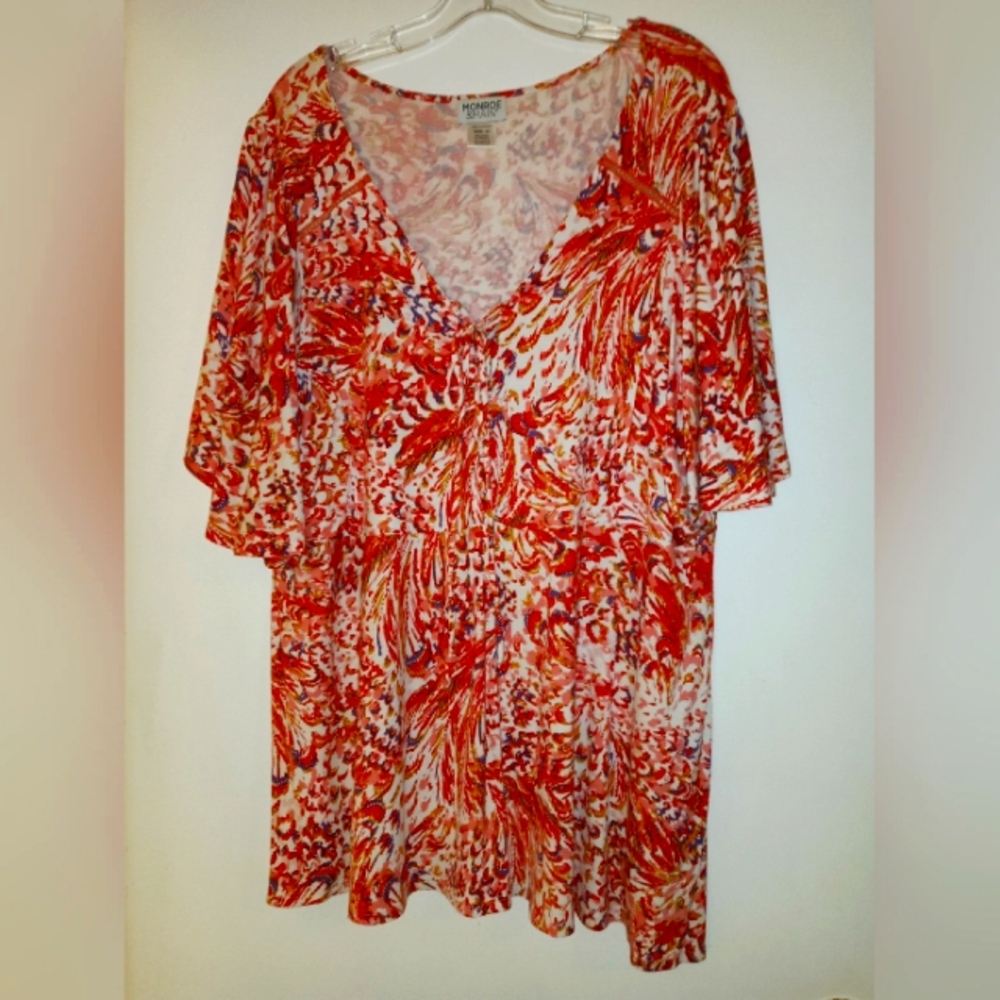 Monroe & Main Designer Blouse 2x